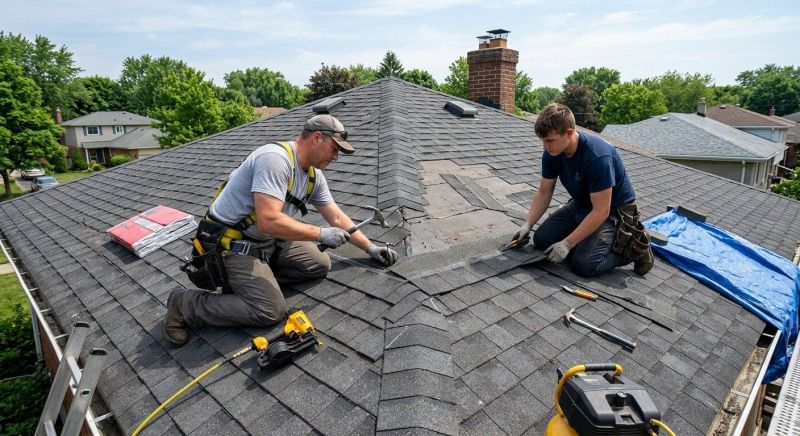 Asphalt Roof Repair in Novi, MI