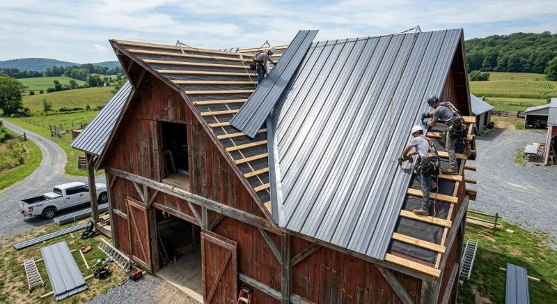 Barn Roof Construction in Lake Orion, MI