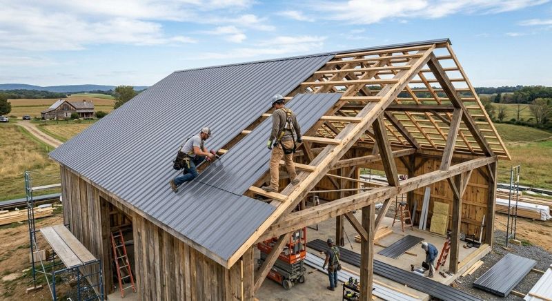 Barn Roof Construction in Lake Orion, MI