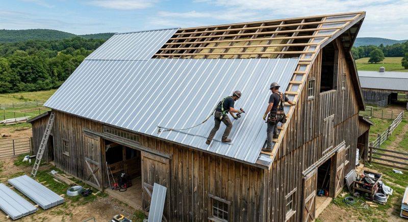 Barn Roof Installation in Lake Orion, MI