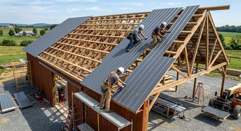 Barn Roof Installation in Lake Orion, MI