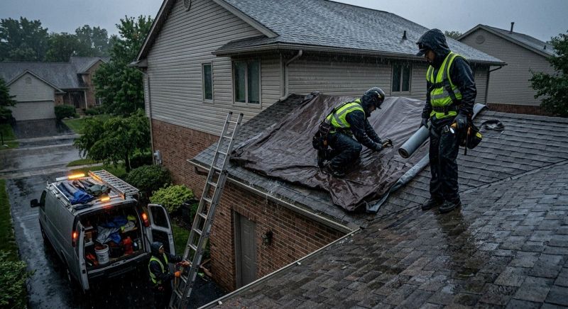 Collapsing Roof Repair in Lake Orion, MI