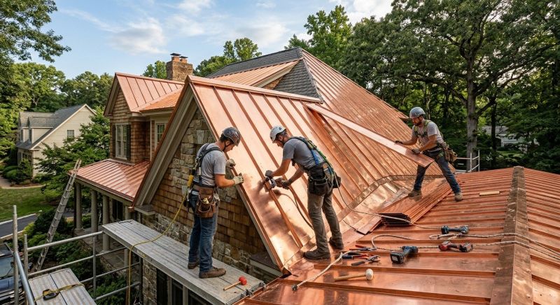 Copper Roof Installation in Lake Orion, MI