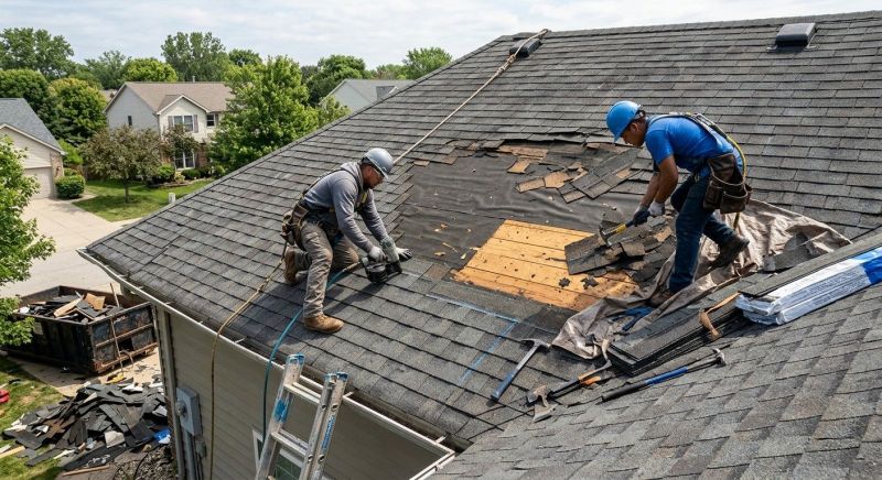 Damaged Roof Repair in Fenton, MI