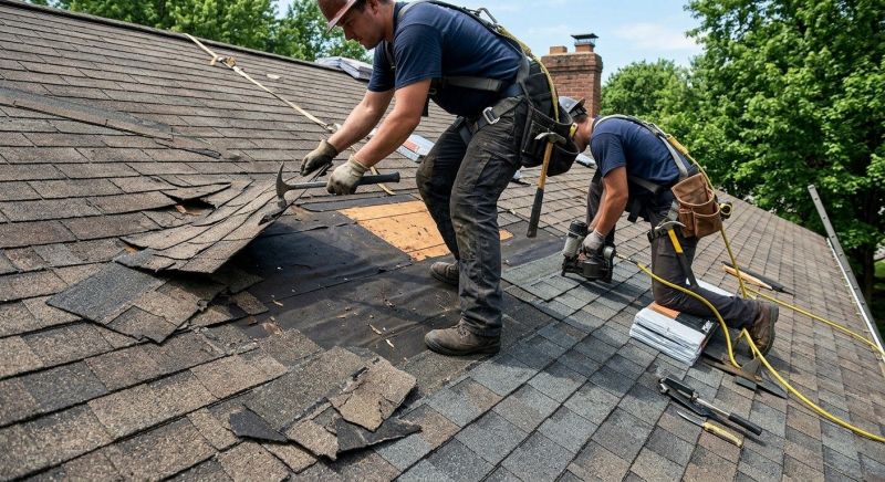 Damaged Roof Repair in Fenton, MI