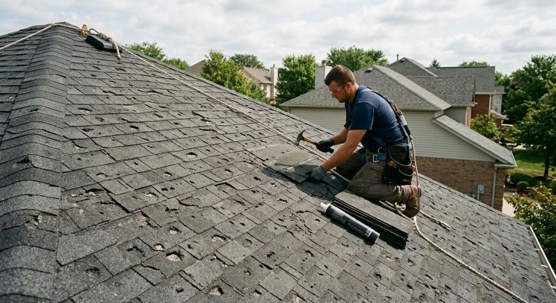 Hail Damage Roof Repair in Goodrich, MI