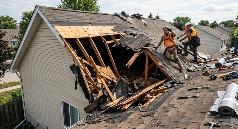 Hip Roof Shingle Repair in Lake Orion, MI