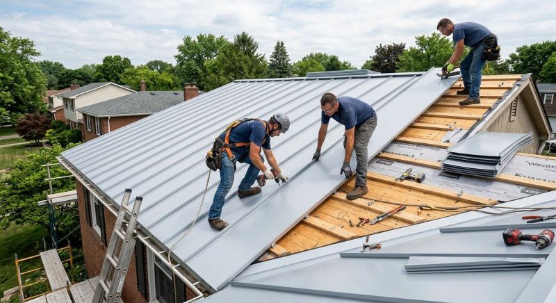 Metal Roof Installation in Pontiac, MI