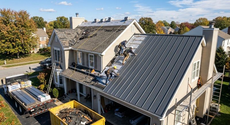 Metal Roof Replacement in Lake Orion, MI