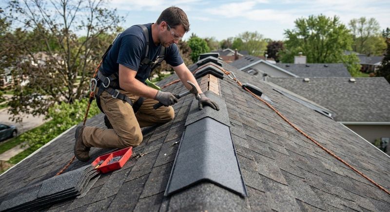 Ridge Cap Repair in Lake Orion, MI