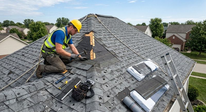 Roof Damage Repair in Novi, MI