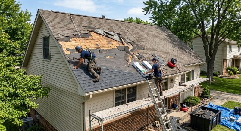Roof Damage Repair in Walled Lake, MI
