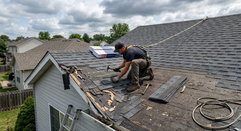 Roof Damage Restoration in Walled Lake, MI
