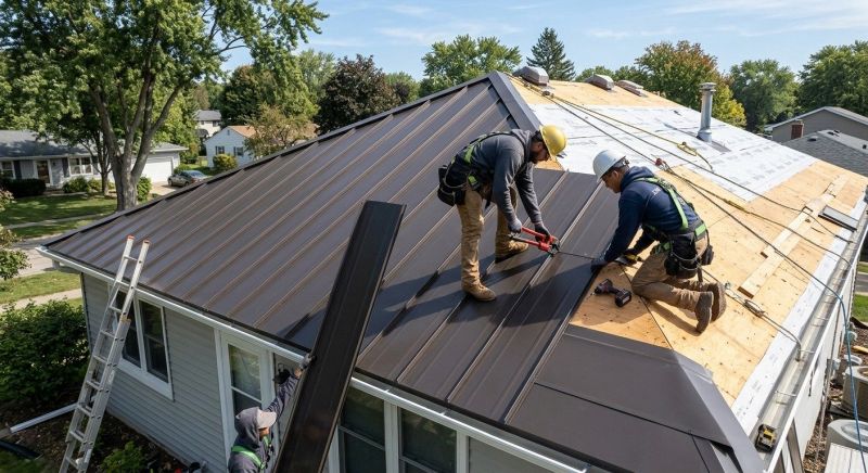 Tin Roof Installation in Milford, MI